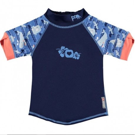 T-shirt mare e piscina anti UV - Balena