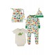 Set regalo nascita Dinosauri - tutina body e cappellino