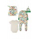 Set regalo nascita Dinosauri - tutina body e cappellino