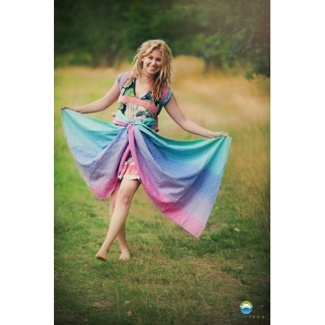 Fascia portabebè in misto lino - Linen aurora cube taglia 6