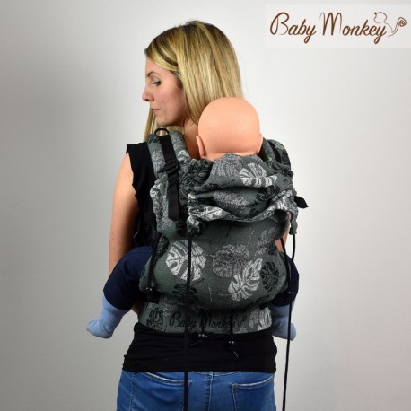 Marsupio ergonomico Regolo Babymonkey original Rainforest verde scuro - spedizione gratuita