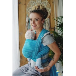 Fascia portabebè Little Frog cotone - Aquamarine tg.6