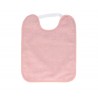 Bavaglino in spugna con lato impermeabile ed elastico - Blush