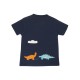 T-shirt maglietta maniche corte Indigo Dinos applique