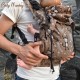 Marsupio ergonomico Regolo NEONATO - Little Monkey marrone 