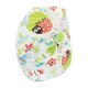 Fitted in cotone biologico Summer meadow taglia unica (3-15 kg) - chiusura velcro