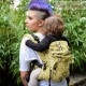 Marsupio ergonomico Regolo NEONATO - Little Monkey giallo