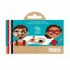 Kit Trucco bio per bambini - 3 colori  - Pirati e coccinelle