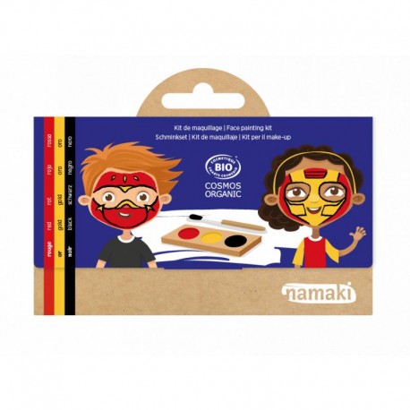 Kit Trucco bio per bambini - 3 colori -- Ninja e superoi