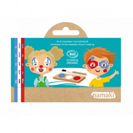Kit Trucco bio per bambini - 3 colori -Clown e Arlecchino