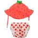 Set Baby Costumino Contenitivo + Cappellino, Fragola - UPF 50+
