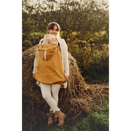 Cover in Softshell e pile Little Frog - mustard
