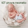 Kit prova neonato  - cover e prefold - cavaliere