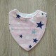 Bavaglino bandana in cotone fatto a mano - stelle - Umbo handmade with love
