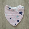 Bavaglino bandana in cotone fatto a mano - stelle - Umbo handmade with love