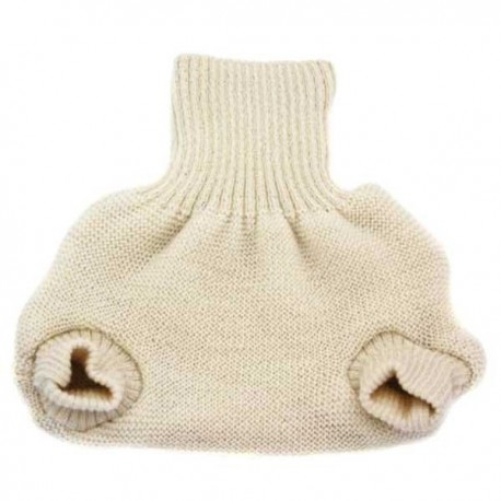 Mutandina copripannolino in lana lavorata- ultimo pezzo 62/68!