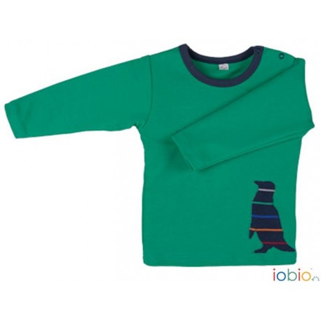 Maglia manica lunga cotone bio GOTS Pinguino