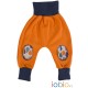 Pantaloni Joga interlock cotone bio GOTS IoBIO - Arancione melange
