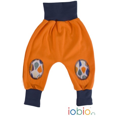 Pantaloni Joga interlock cotone bio GOTS IoBIO - Arancione melange