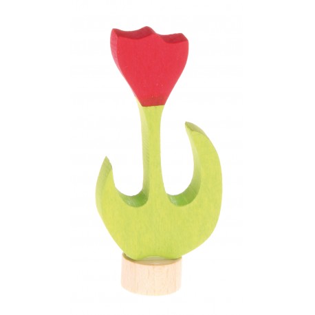 Personaggio in legno Grimm's - tulipano rosso