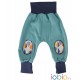 Pantaloni Joga Forest Tales cotone bio GOTS IoBIO - Verde melange