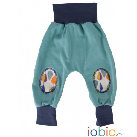 Pantaloni Joga Forest Tales cotone bio GOTS IoBIO - Verde melange