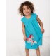 Vestitino Little Lola- Turquoise spot Unicorn - Frugi