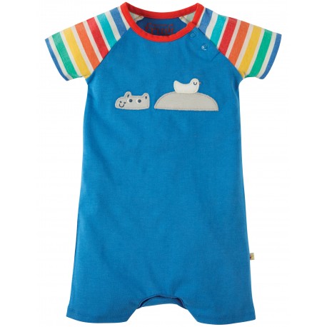 Pagliaccetto Ray Raglan - Sail blue Hippo - Frugi