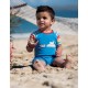 Pagliaccetto Ray Raglan - Sail blue Hippo - Frugi
