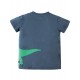 Maglietta Crantock Colour Block - Soft navy Dino - Frugi