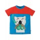 Maglietta Crantock Colour Block - Sail blue Koala - Frugi