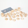 Cestino dei tesori - 20 pezzi - Grapat - gioco in legno