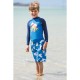 Costume pantaloncino gabbiani in PET riciclato SPF 50+