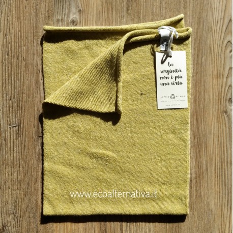 Scaldacollo Ganzo 3 in 1 in cotone rigenerato - giallo