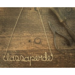 Collana mantra "Lassa perde" - Wear your thoughs