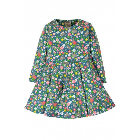 Vestito Little Sofia Skater Dress Rabbit in cotono biologico GOTS