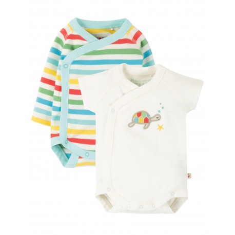 Pacchetto 2 body in cotone biologico Frugi - Rainbow