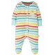 Prima tutina unisex in cotone biologico Frugi - Multistripe balena