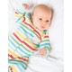 Prima tutina unisex in cotone biologico Frugi - Multistripe balena