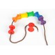 Spolette arcobaleno 18 pz - Grapat - gioco in legno